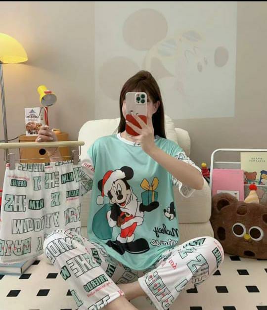 Imported 3 Piece Nightwear Set – Malai Cotton Premium Quality (Free Size)